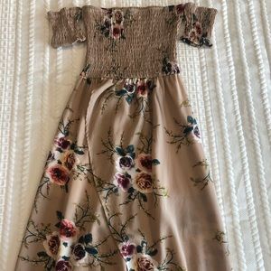 Floral High-Low Dress